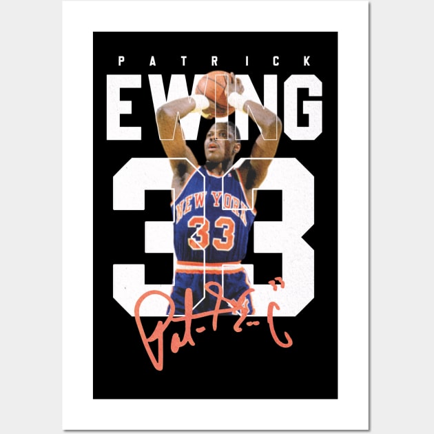 Patrick Ewing Original Aesthetic Tribute 〶 Wall Art by Terahertz'Cloth